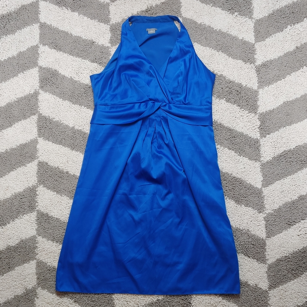 Ann Taylor Silky Blue A-line Dress 👗